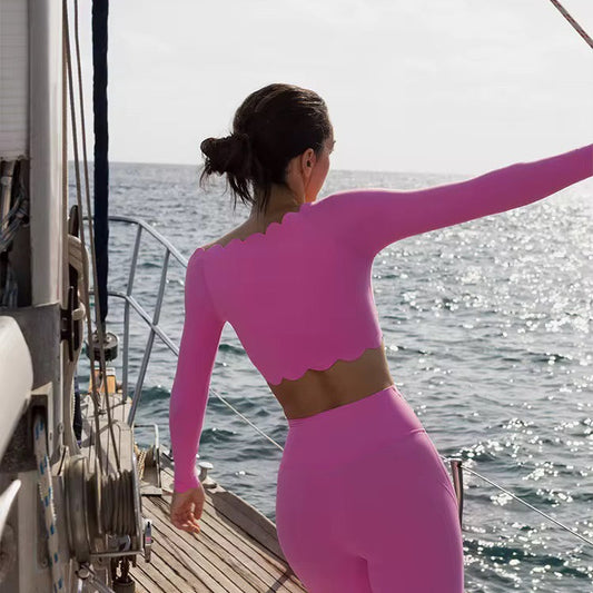 Top Flow manches longues - épaules dénudées