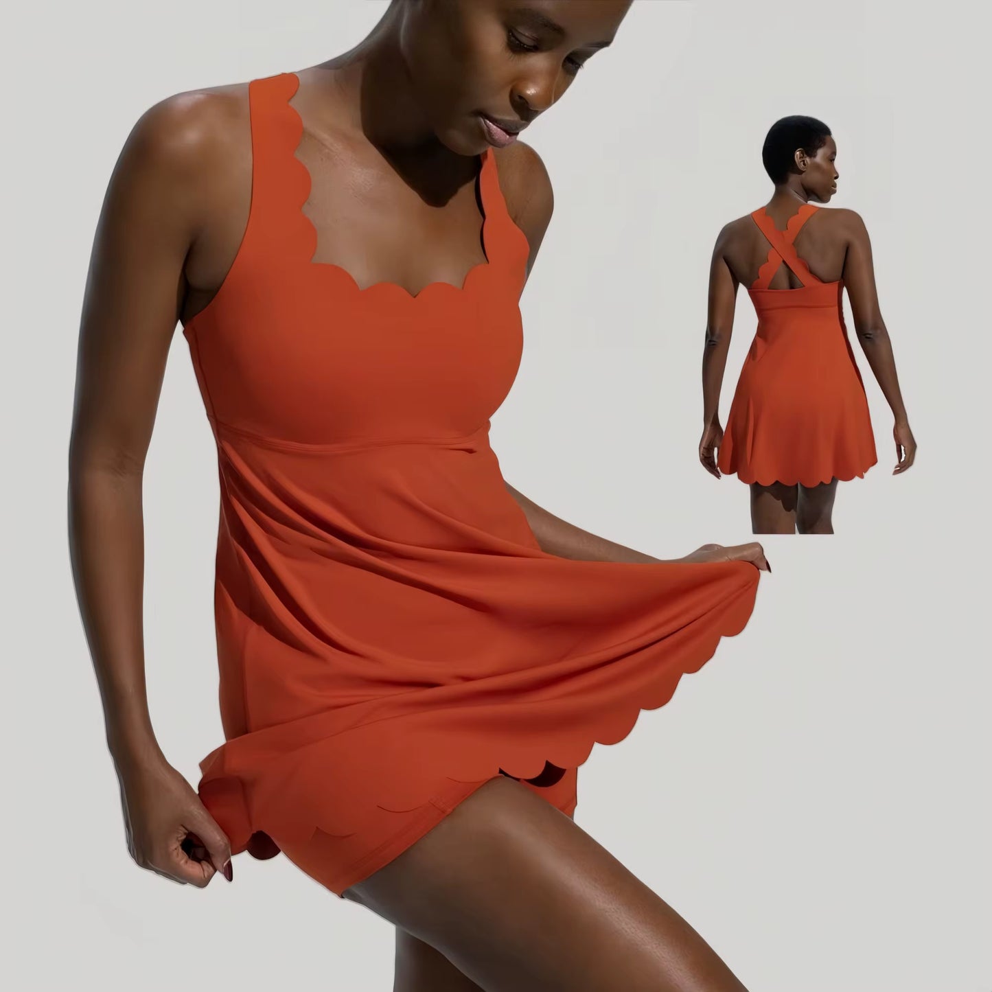 Robe Flow - Coupe évasée et dos croisé