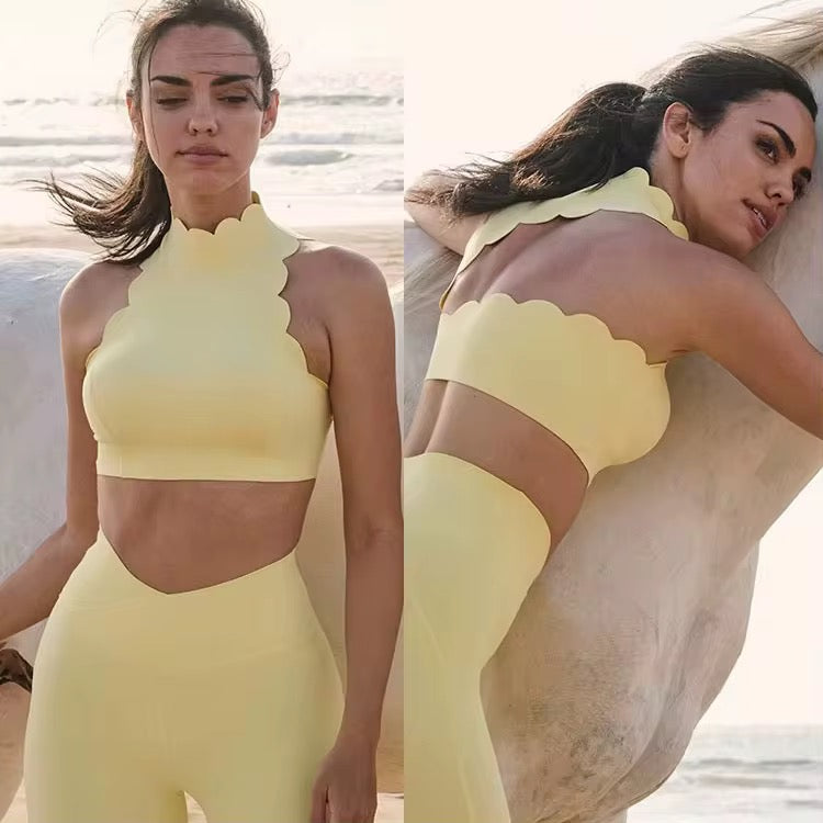 Brassière Flow col montant et dos asymétrique - maintien confortable