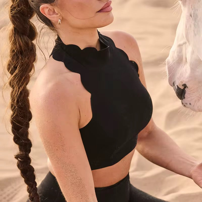 Brassière Flow col montant et dos asymétrique - maintien confortable