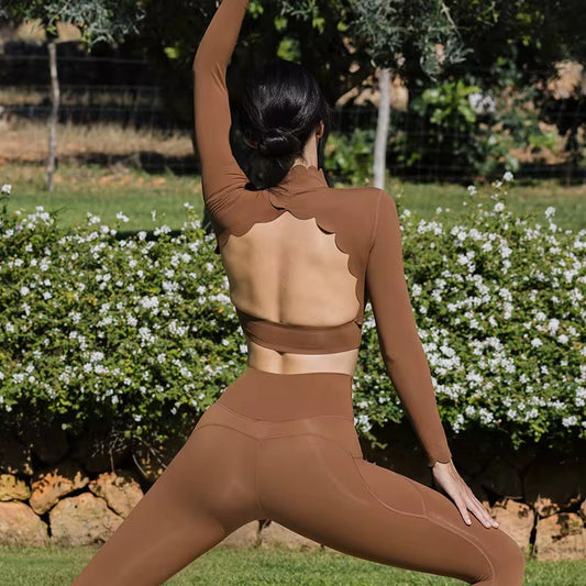 Top Flow manches longues - dos ouvert et confort seconde peau