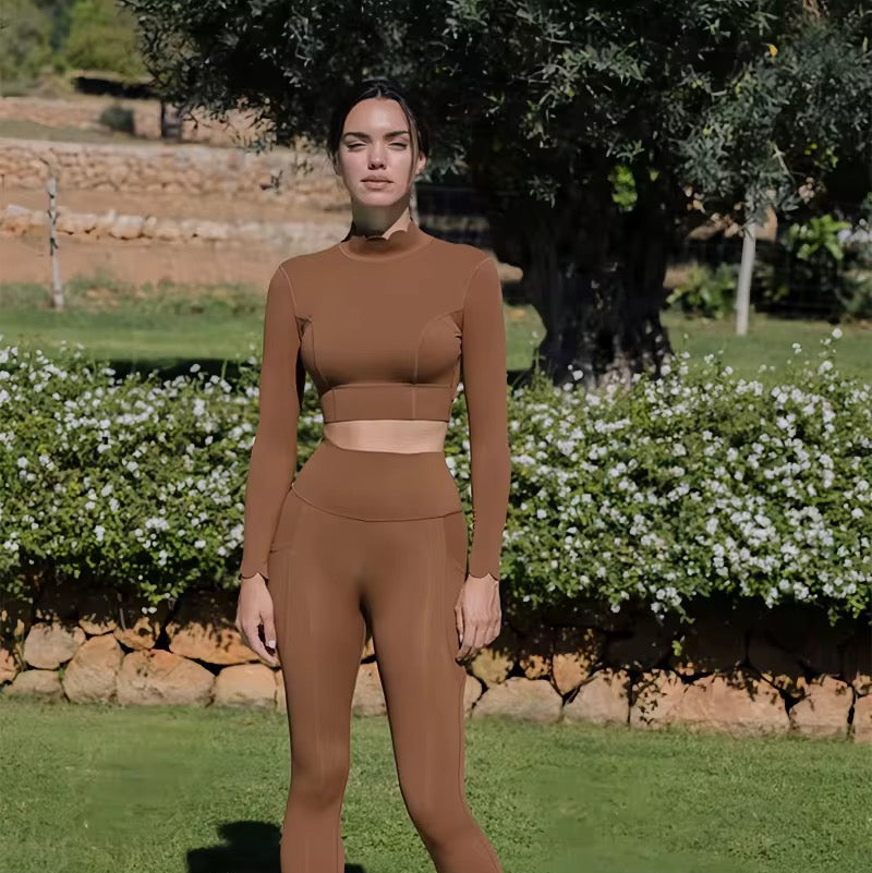 Top Flow manches longues - dos ouvert et confort seconde peau