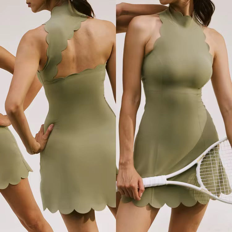 Robe Flow - Col haut et élégance sculptante